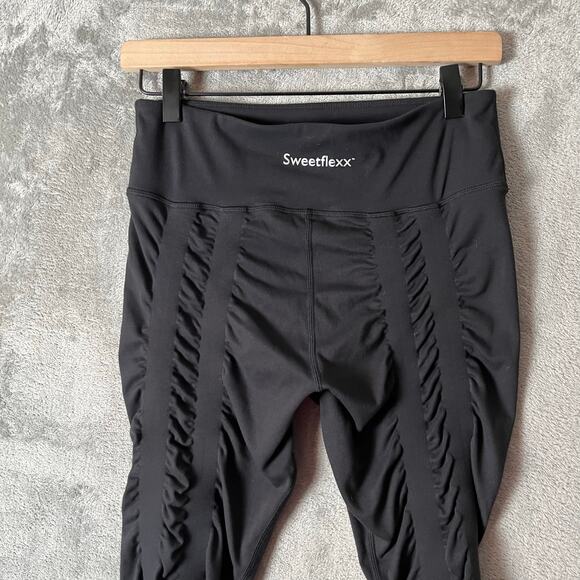 Sweetflexx Resistance Leggings Size 8 Black Women’s 4 bands - Picture 4 of 8